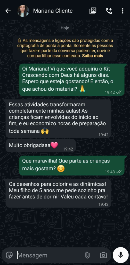 Depoimento da Mariana